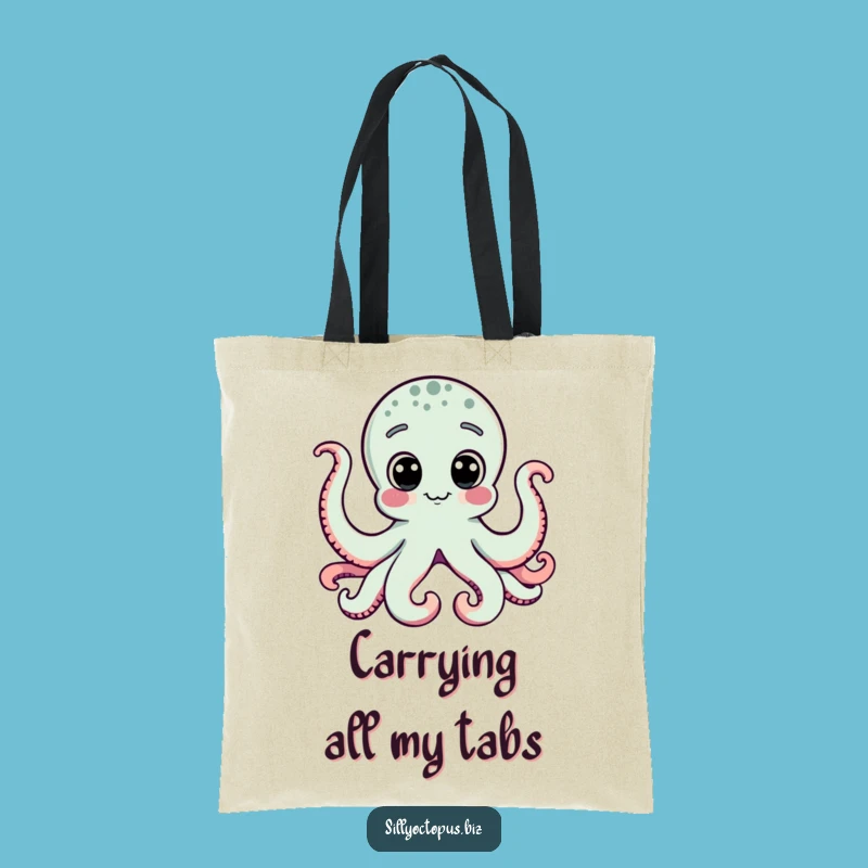 Funny Octopus Computer Tote Bag: Carry Your Essentials with Humor